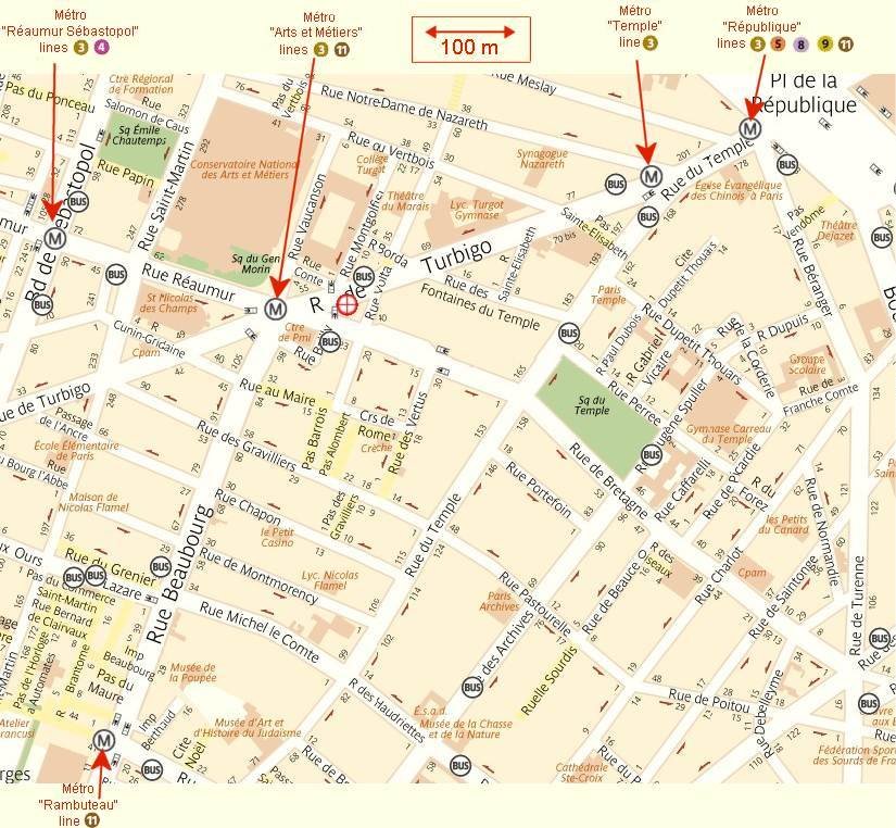 rent-studio-paris-large scale map